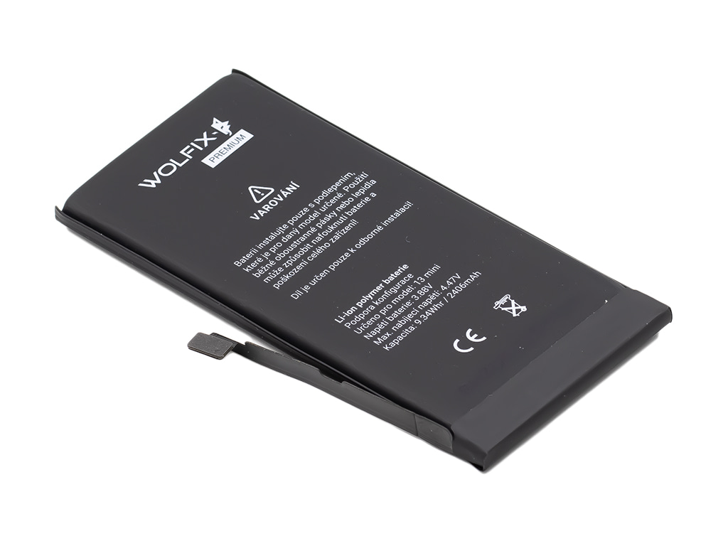 Detail náhradní baterie pro iPhone 13 mini – kvalitní díl pro výměnu